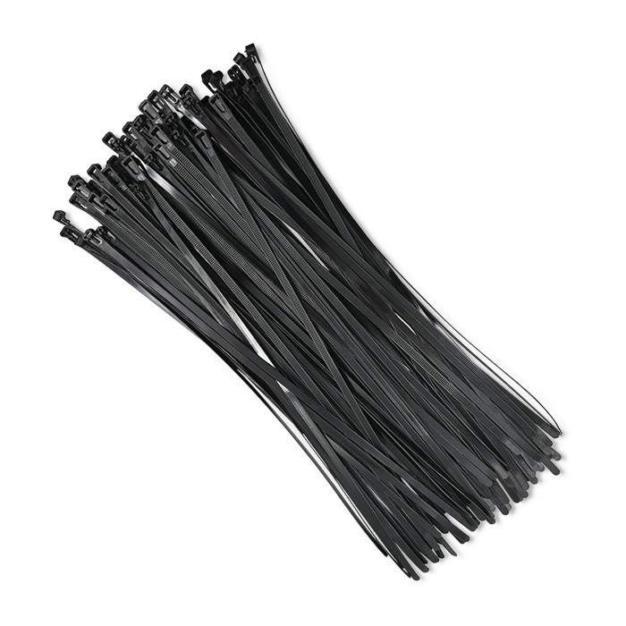 Opaski zaciskowe wielorazowe 400mm x 7,2mm (100 szt.) Czarne - obrazek 4