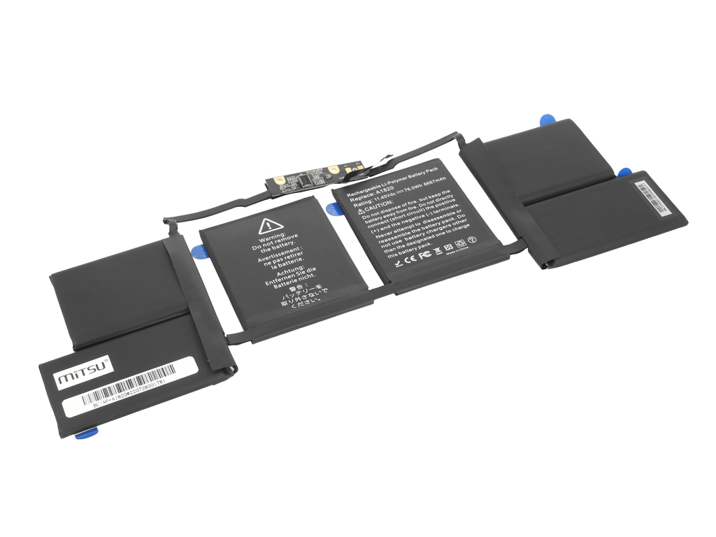 Bateria do laptopa Apple MacBook Pro A1707, A1820 11.4 V 6667 mAh