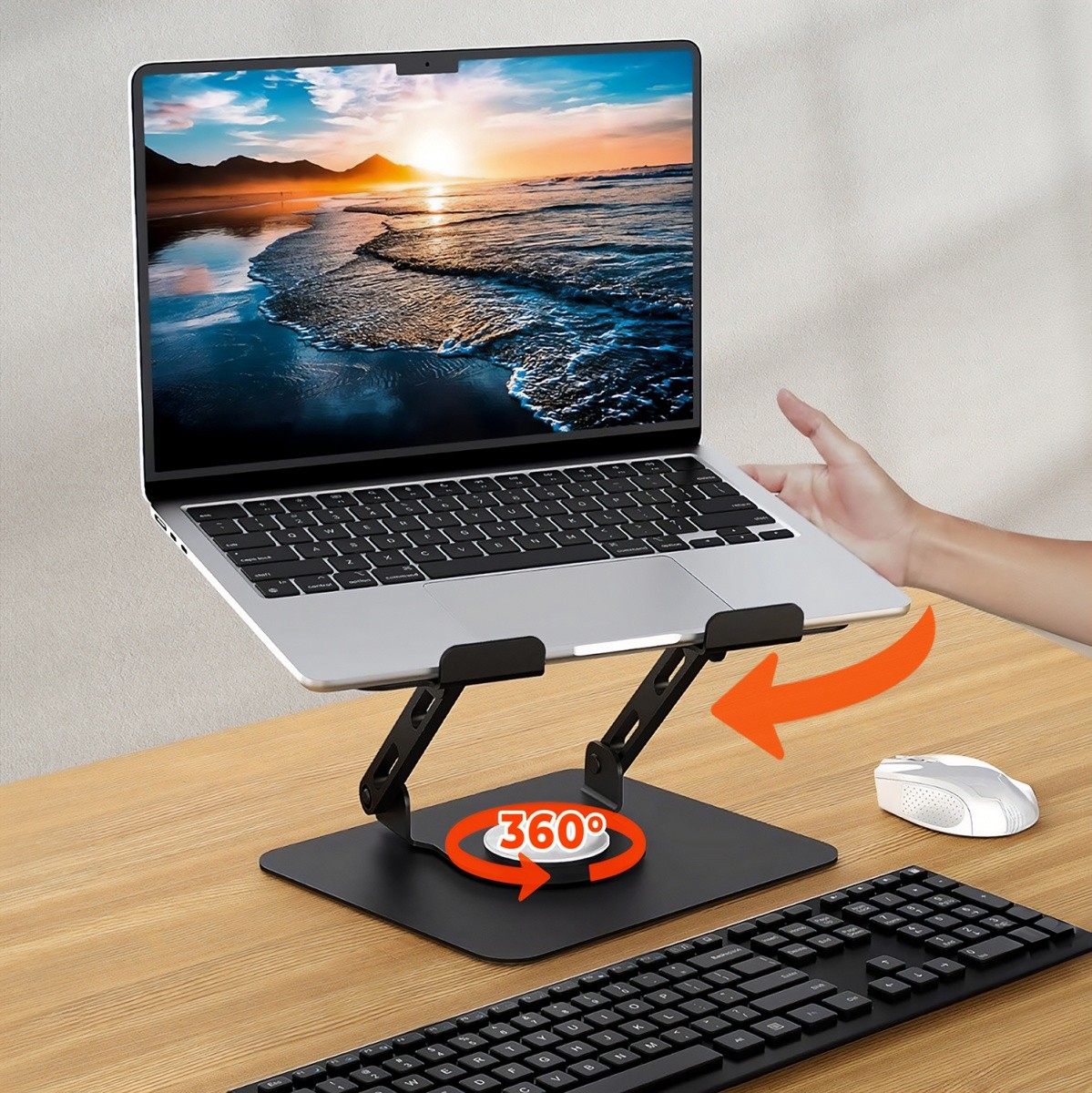 Podstawka pod laptopa - regulowana, obracana, ergonomiczna Media-Tech ROTO - obrazek 5