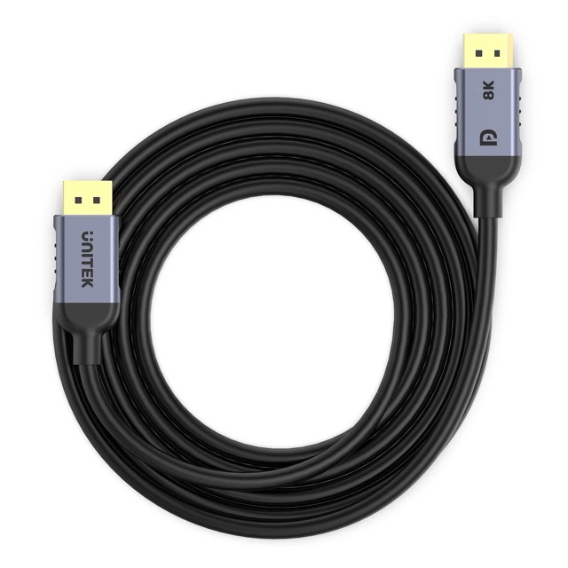 Kabel DisplayPort męski na DisplayPort męski v.1.4 3.0m Unitek 8K 60Hz 4K 240Hz - obrazek 3