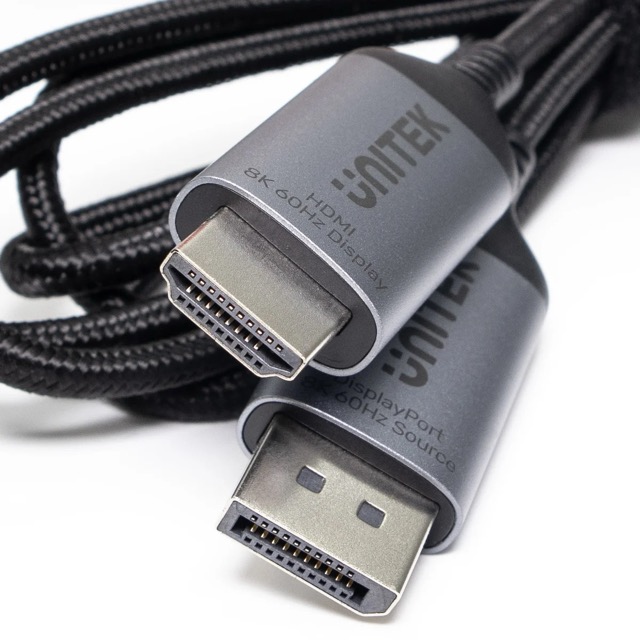 Kabel DisplayPort męski na HDMI męski 1.8 m Unitek 8K - obrazek 2