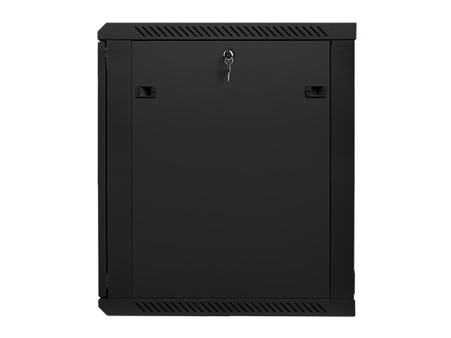 Szafa wisząca rack 19'' 15U 600x600mm czarna (drzwi przednie szklane) Langberg - obrazek 4