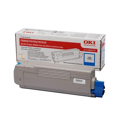 Toner OKI 43865723 Cyan 6000 str.