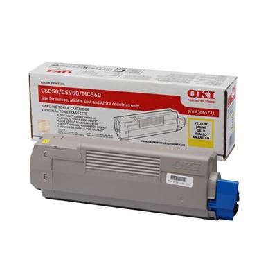 Toner OKI 43865721 Yellow 6000 str.