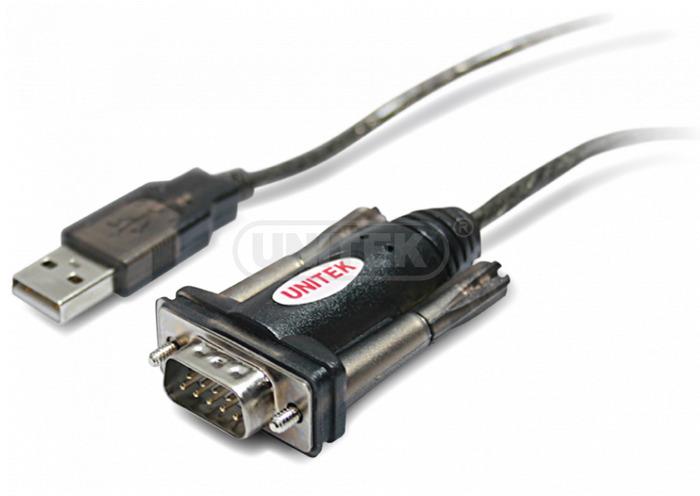 Adapter USB na 1 x RS232 + Adapter DB9F/DB25M Unitek