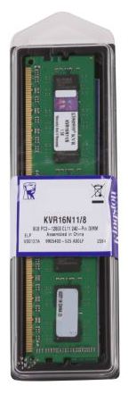 DIMM PC-1600 DDR3 8GB Kingston KVR16N11/8 CL11 - obrazek 2