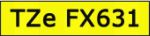 Taśma do drukarki etykiet Brother TZEFX631  12mm Czarny na Żółtym Flexible
