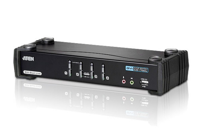 Przełącznik KVM Aten 4 port DVI USB 2.0