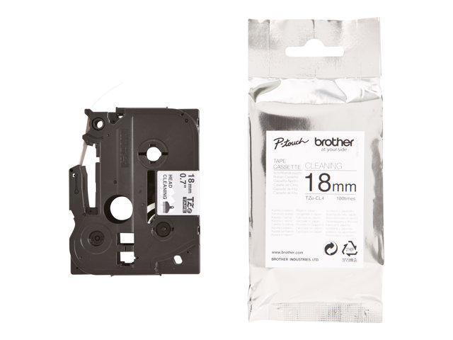 Taśma do drukarki etykiet Brother TZECL4 18mm Head Cleaning Tape - obrazek 2