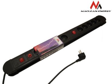 Listwa zasilająca Maclean 10 gniazd z 2 wyłącznikami Energy MCE10 - obrazek 5