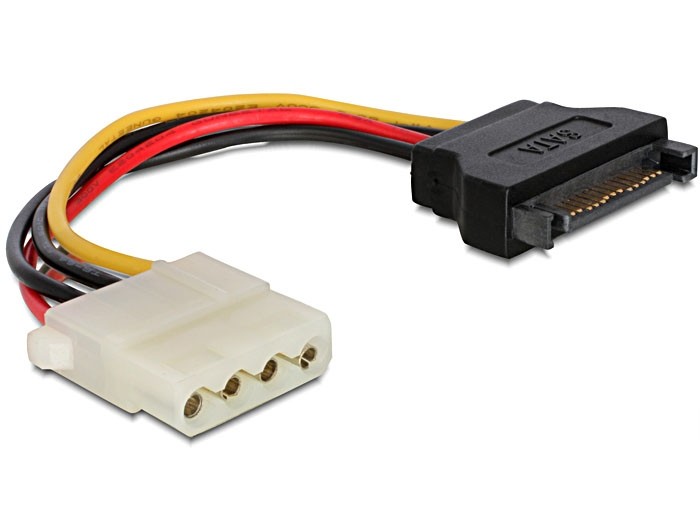 Kabel zasilający do dysków SATA na Molex 0.15 m Gembird