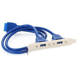 USB 3.0 x 2 na śledziu 0.45 m Gembird