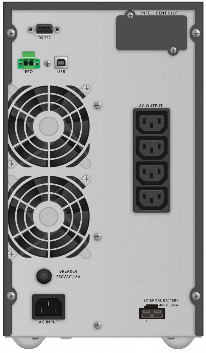 Zasilacz awaryjny UPS - PowerWalker UPS On-Line 2000VA - obrazek 2