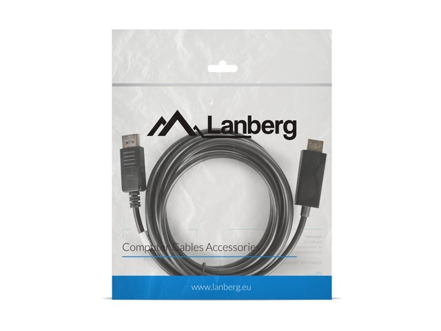 Kabel DisplayPort męski na HDMI męski 3.0 m Lanberg - obrazek 5