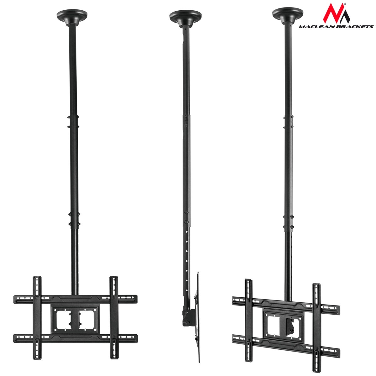 Uchwyt do mocowania LCD 23" - 100" - 50 Kg Sufitowy uchylny; obrotowy Maclean