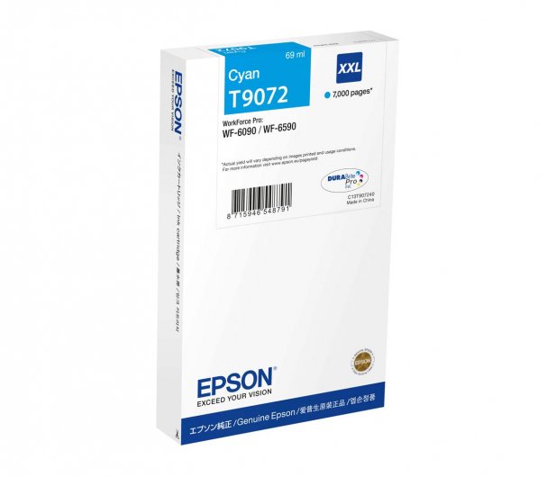 Tusz Epson T9072 Cyan 7000 str.