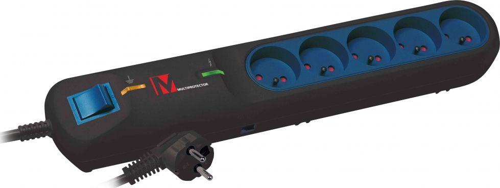 Listwa zasilająca LESTAR Multiprotector LFT-2001A 5 gniazd 5 m czarna