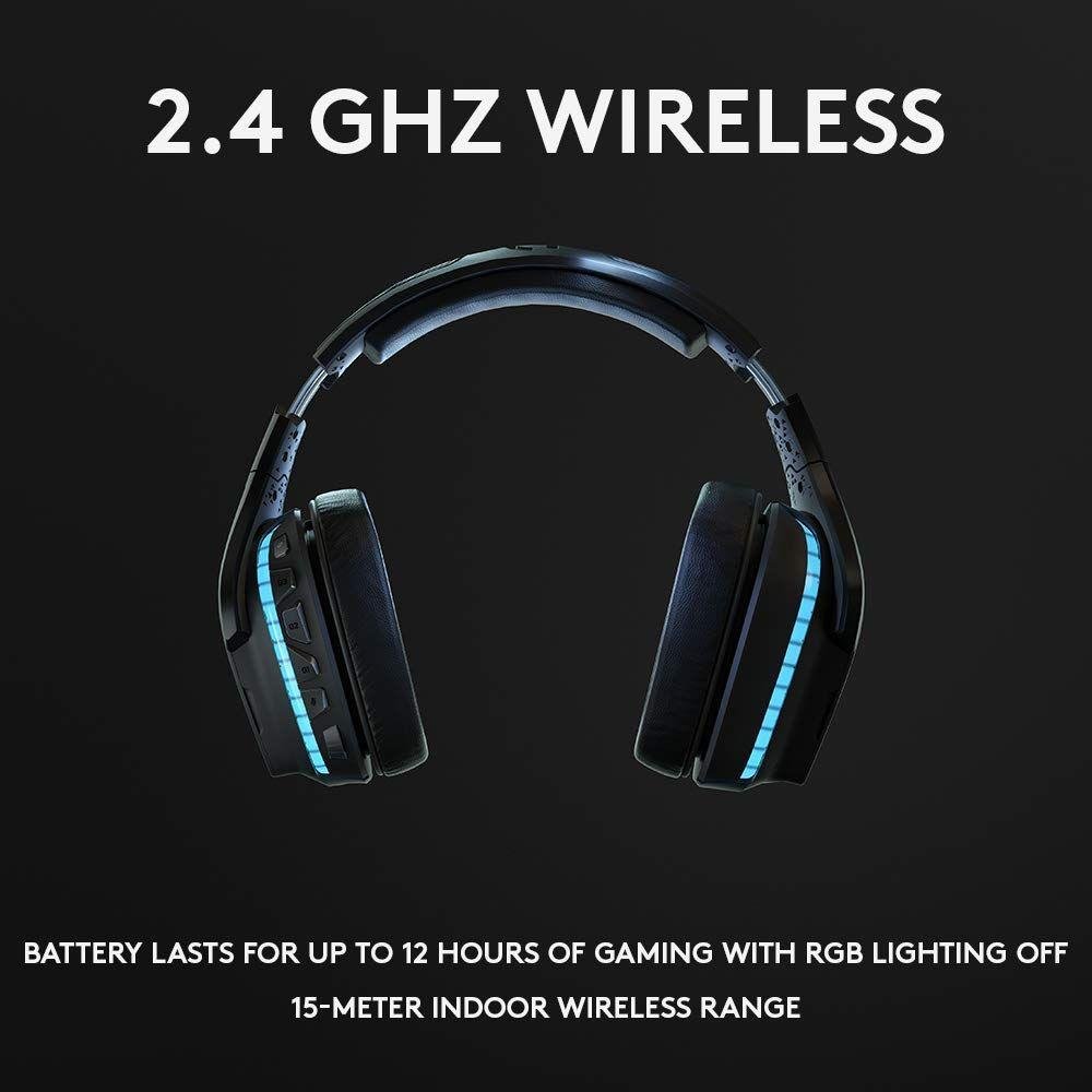 Słuchawki bezprzewodowe Logitech G935 7.1 Gaming Lightsync RGB - obrazek 4