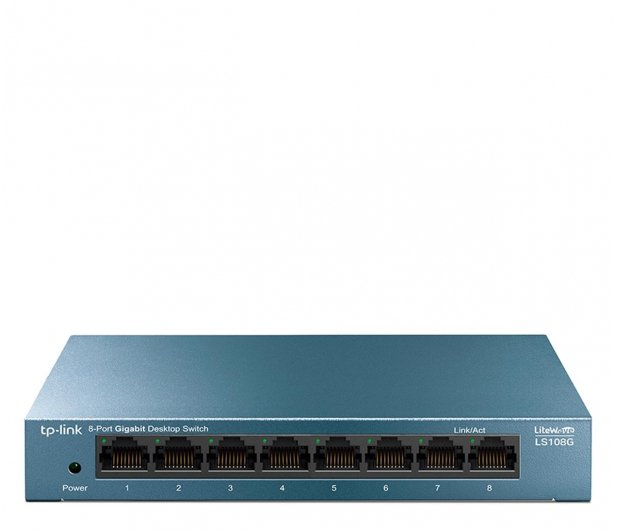 Switch TP-Link LS108G 8x10/100/1000 MB/s - Metalowa obudowa