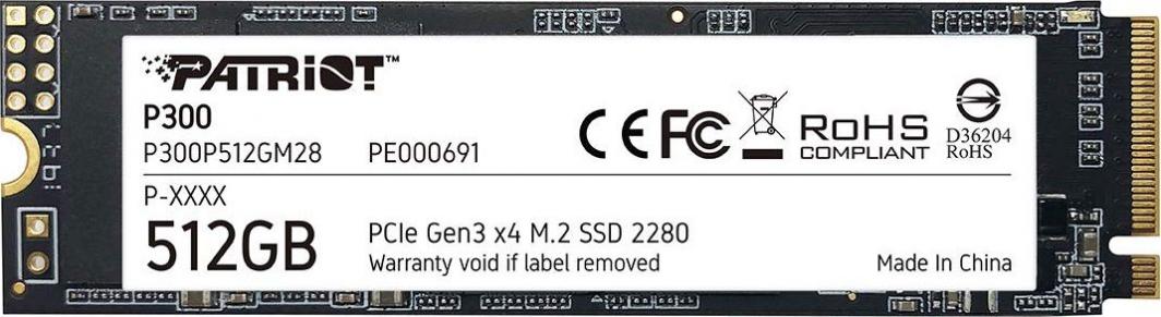 SSD M.2 NVMe 512GB Patriot P300