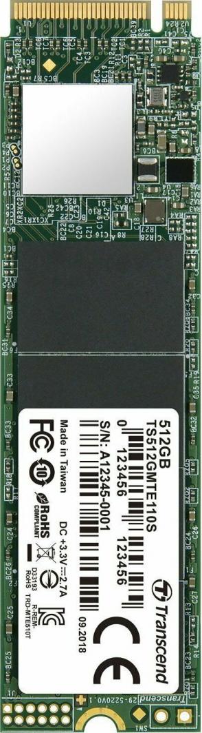 SSD M.2 NVMe 512GB Transcend 110S