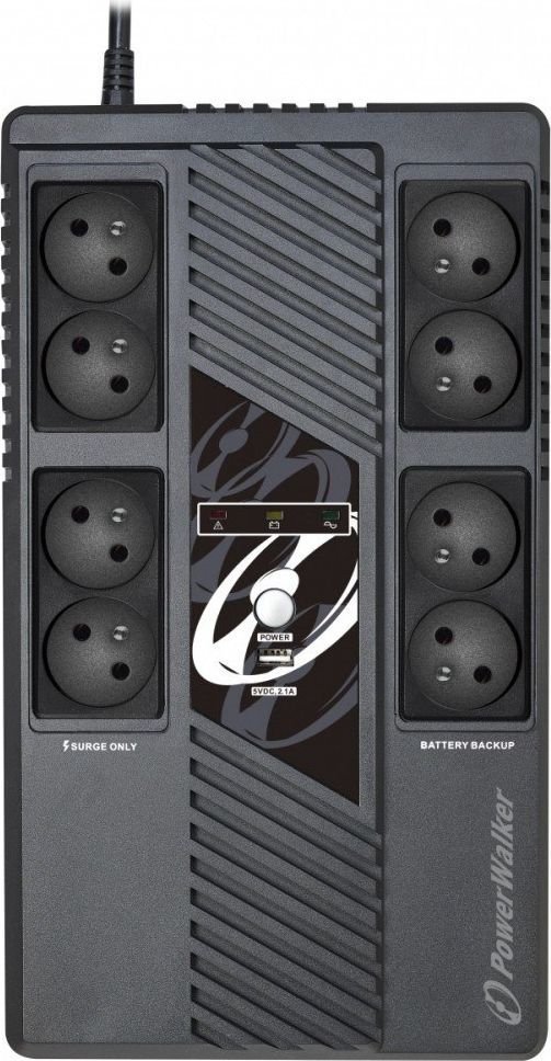 Zasilacz awaryjny UPS - PowerWalker UPS Line-Interactive 800VA VI MS FR