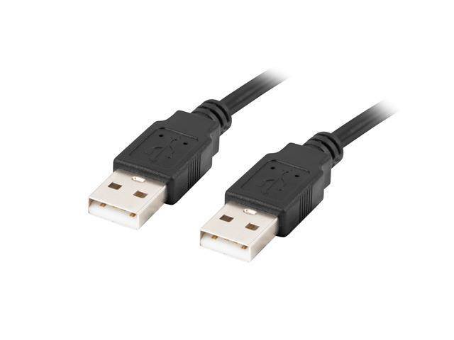 Kabel USB 2.0 A/A 1.0 m A męski na A męski Lanberg