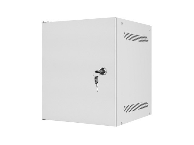 Szafa wisząca rack 10'' 6U 280x310mm szara (drzwi przednie metalowe) Langberg