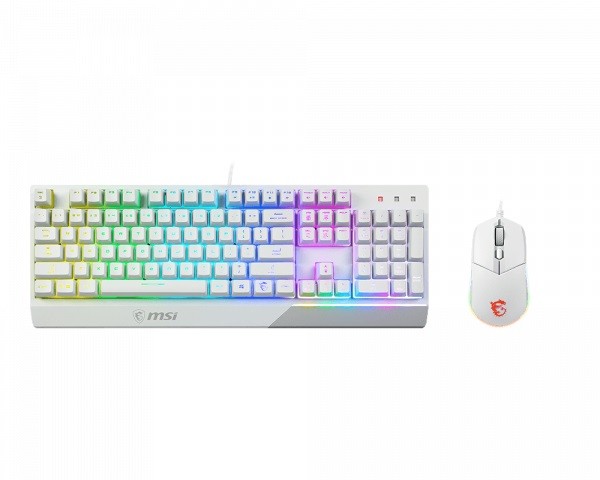 Zestaw klawiatura + mysz MSI Vigor GK30 Combo Biała