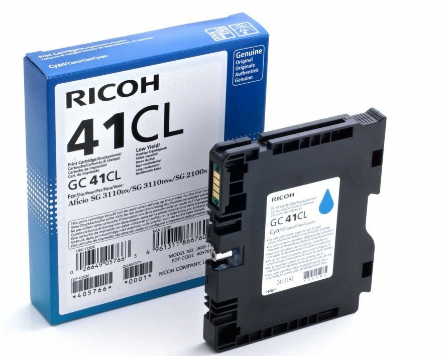 Toner Ricoh GC-41CL Cyan 600 str.