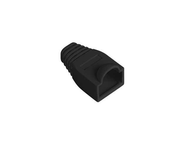 Wtyk RJ45 osłonka 100 szt. Czarna Lanberg