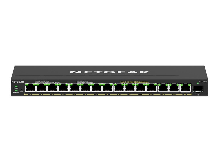 Switch Netgear GS316EP 16-Port Gigabit Ethernet Plus 16xPoE+