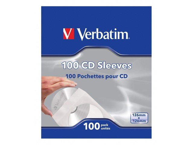 Koperty CD/DVD z Okienkiem 100 sztuk Verbatim