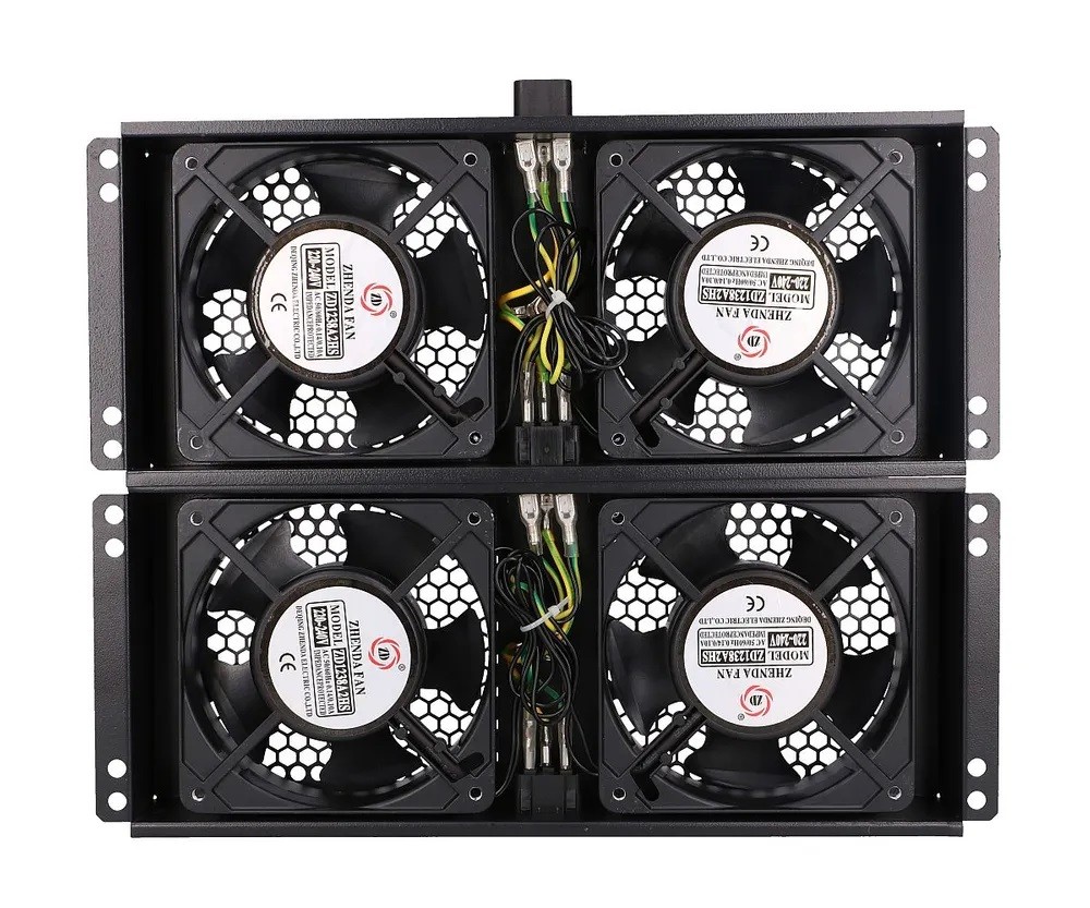 Panel wentylacyjny do szafy rack 4x230V Extralink - obrazek 3