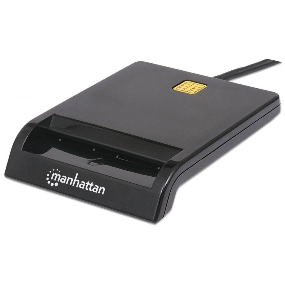 Czytnik kart Smart Card USB Manhattan Czarny