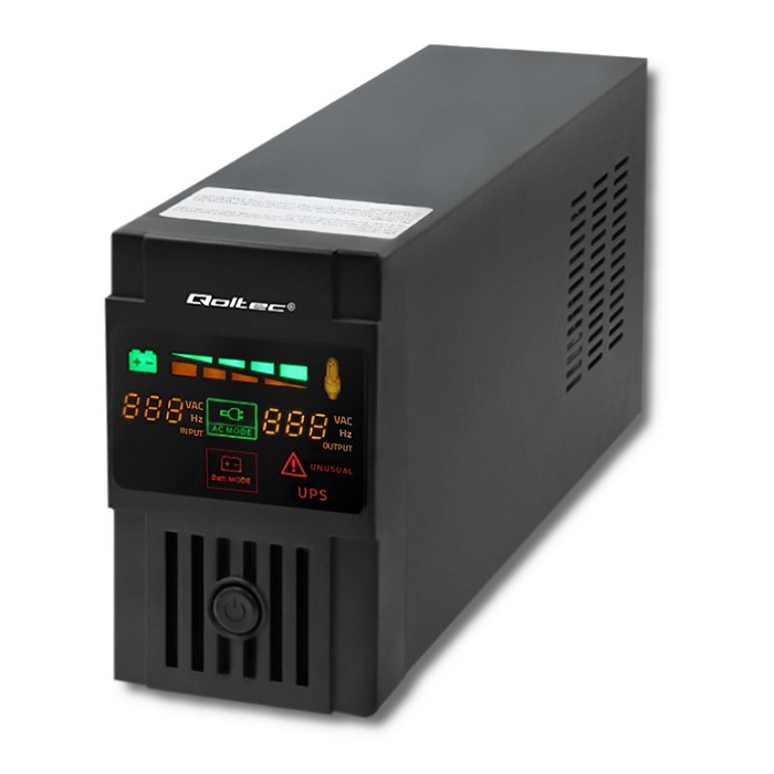 Zasilacz awaryjny UPS - Qoltec Monolith 800VA