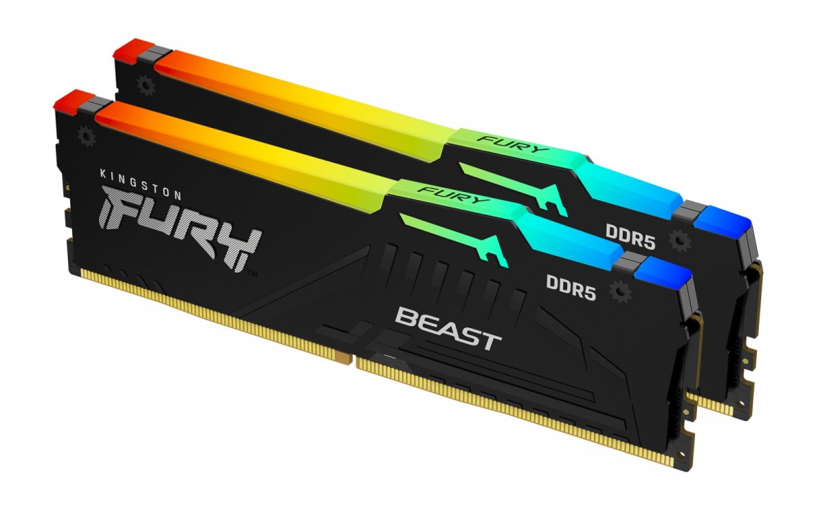 DIMM PC-6400 DDR5 64GB Kingston KF564C32BBEAK2-64 Fury Beast RGB EXPO **2 x 32GB**