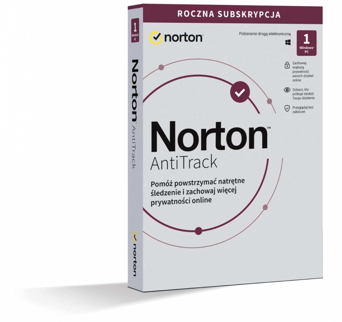 Norton Antitrack PL 1 Użytkownik 1 Urządzenie 1 Rok