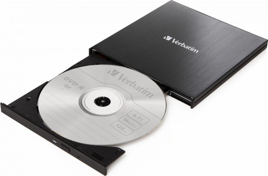 DVD R/RW USB Type-C USB-A Verbatim Slimline - obrazek 2