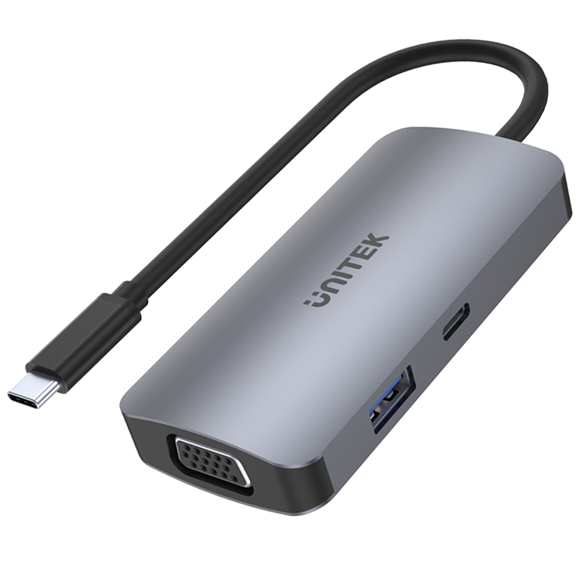 Stacja dokująca do laptopa USB Type-C 4K 1x HDMI 1x VGA 1x USB 3.1 1x USB-C PD 100W Unitek