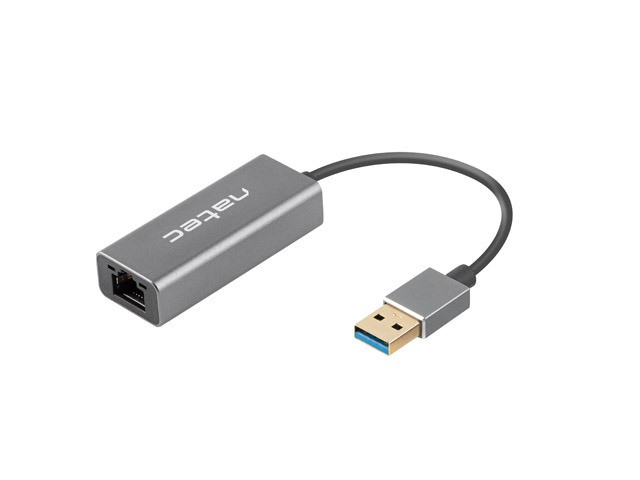 Karta sieciowa USB 3.0 LAN Gigabit Ethernet 10/100/1000 Mb/s RJ45 Natec Cricket - obrazek 2