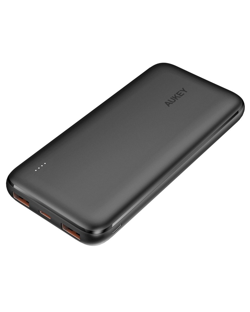 PowerBank Aukey 10000mAh 4xUSB PD, QC 3.0 18W Czarny