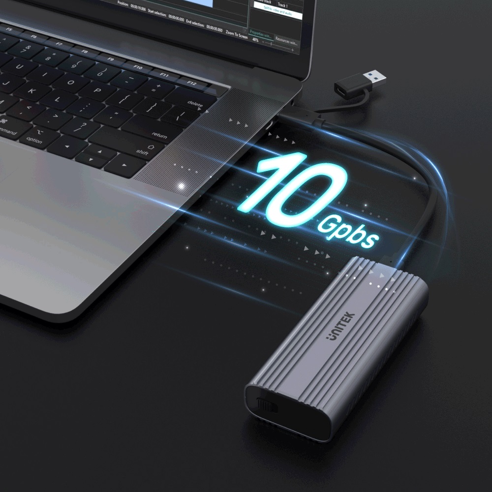 Obudowa do SSD M.2 PCIe/NVMe USB 3.1/USB Type-C Unitek - obrazek 3