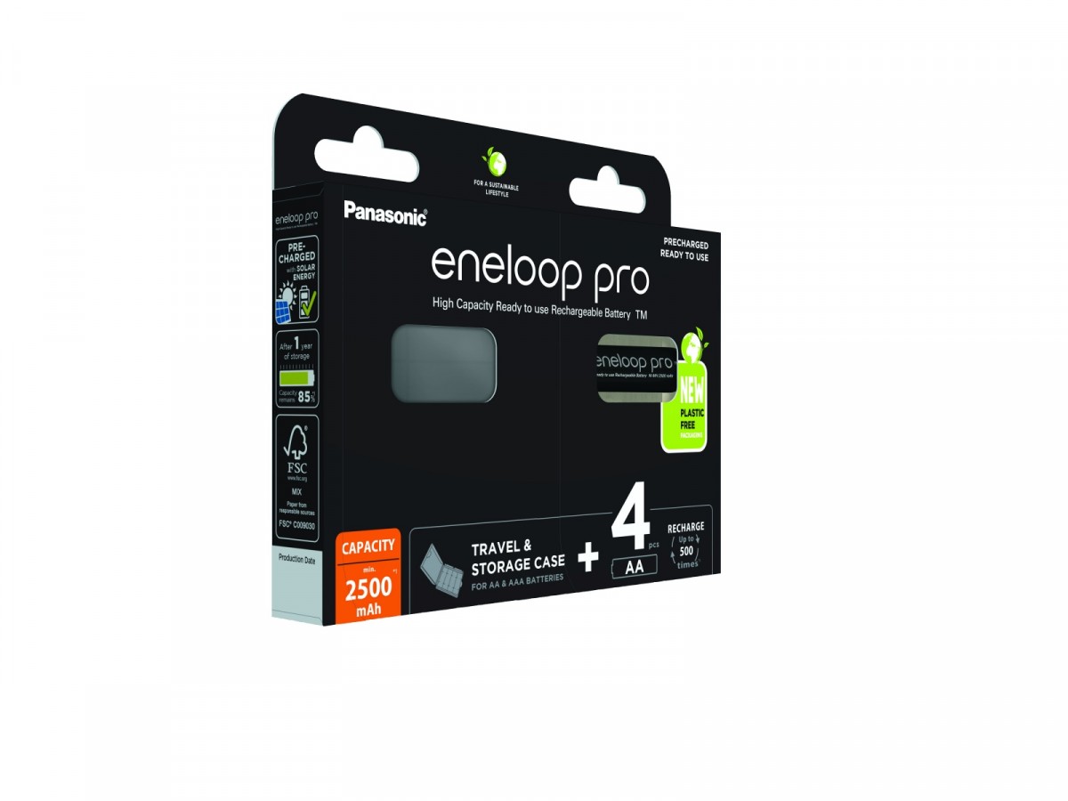 Akumulatorki AA/2500 mAh NIMH 4 szt. Panasonic Eneloop Pro + pudełko