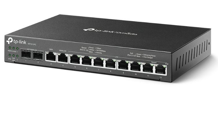 Router TP-Link ER7212PC VPN Omada 3-w-1 Gigabit PoE+ - obrazek 2