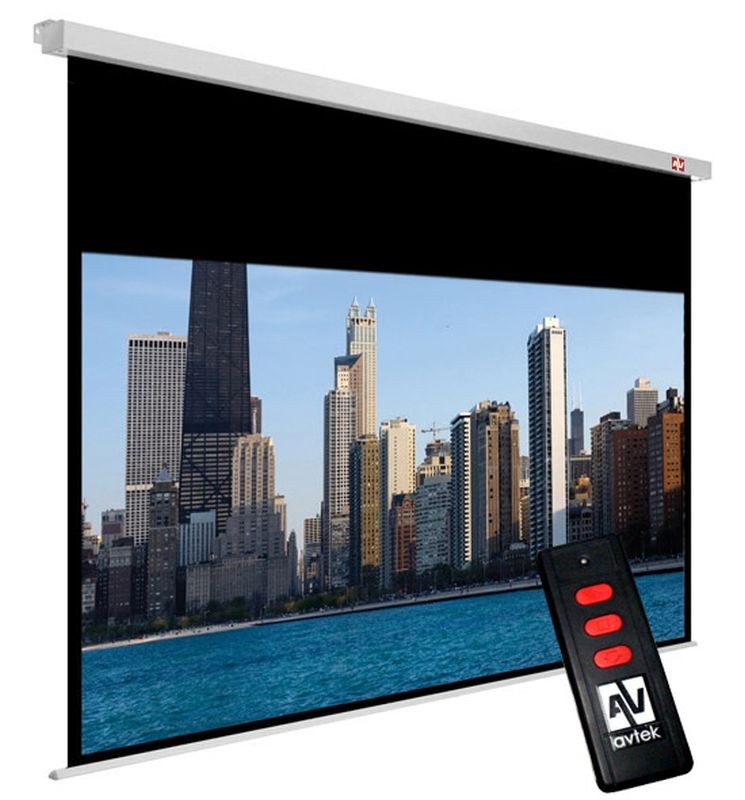 Ekran ścienny rozwijany elektrycznie AVTek Cinema Electric 200 MG 200x200 cm Matt White /16:9/