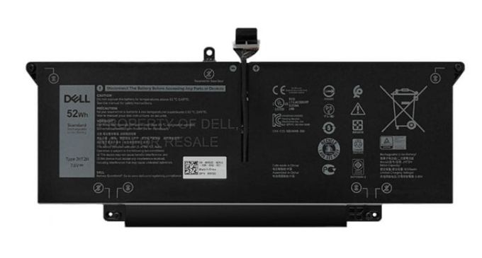 Bateria do laptopa Dell 52WHR, 4 Cell, Lithium Ion