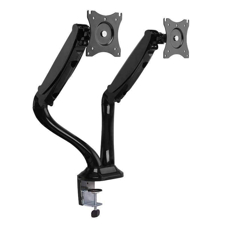 Uchwyt do mocowania LCD 13" - 27" - 9 Kg - 2 monitory - Biurkowy; obrotowy; dwuramienny LogiLink