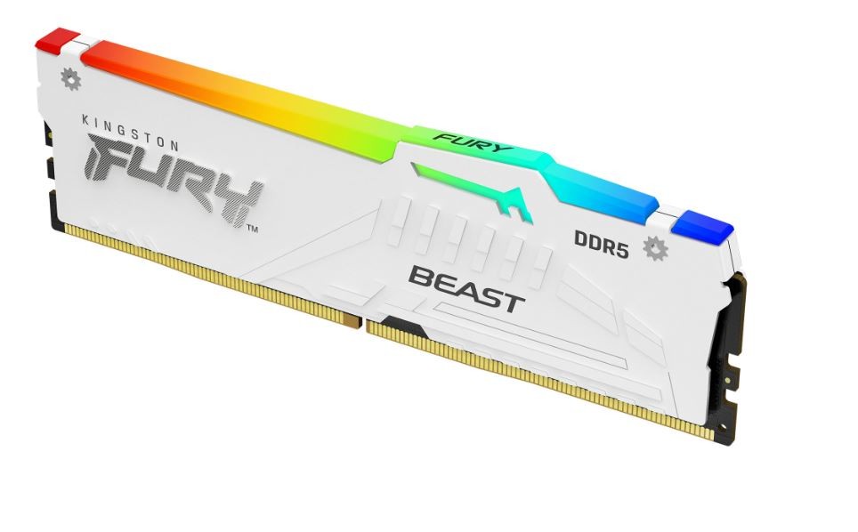 DIMM PC-5600 DDR5 16GB Kingston KF556C36BWEA-16 Fury Beast White RGB EXPO