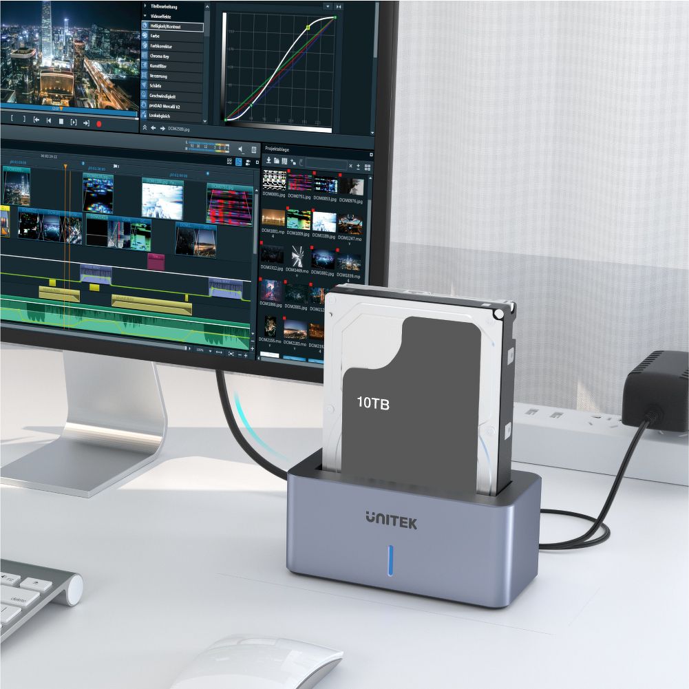 Stacja dokująca dla dysków HDD 2.5 i 3.5 USB 3.1 Unitek S1304A - obrazek 2